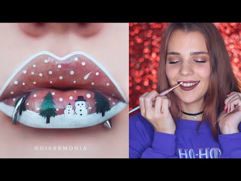 Видео: ПОВТОРЯЮ невероятный МАКИЯЖ ГУБ из INSTAGRAM 💄 RINA