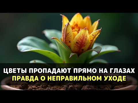 Видео: Ваши цветы погибают после пересадки и никто не говорит правду, как их реально спасти Цветы умирают