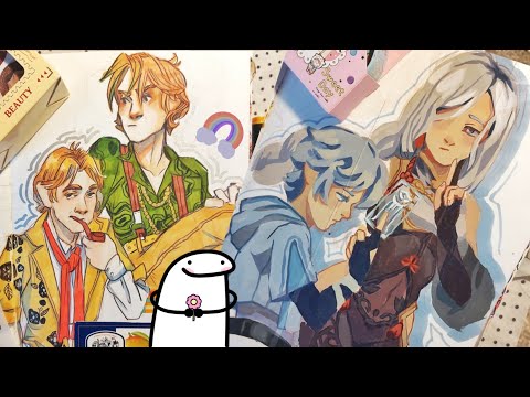 Видео: Обзор на скетчбук Falafel А5 #1 / anchoussan