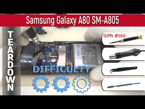 Видео: Как разобрать 📱 Samsung Galaxy A80 SM-A805 Разборка и ремонт