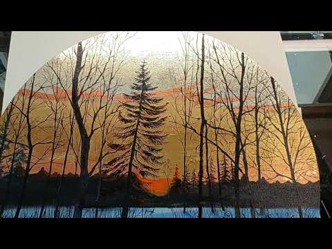 Видео: Прощание солнца 60х60 см.