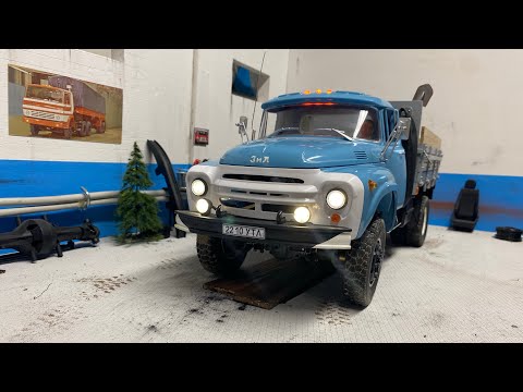 Видео: Kingkong rc Zil 130 1:12 new original sound😎 ЗиЛ 130 родной звук двигателя