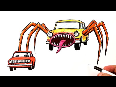 Видео: Как нарисовать Машину Пожирателя