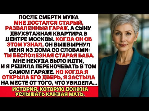 Видео: Муж после смерти оставил мне только старый, полуразвалившийся гараж.Но когда я однажды зашла внутрь…