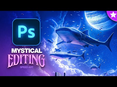 Видео: Мистические миры | Photoshop Speed ​​Art • Вступление к теме августа