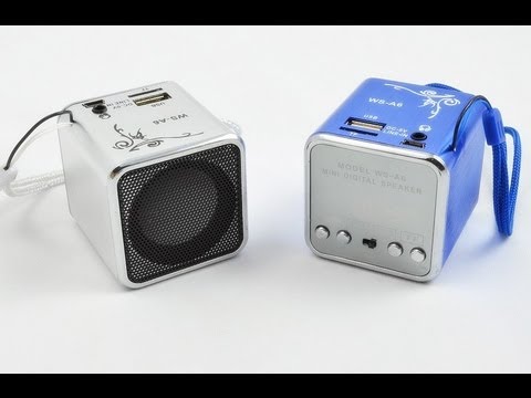 Видео: Плеер с динамиком WS-A.6 (кубик). Видеообзор