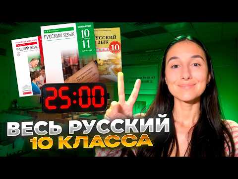 Видео: Весь Русский: 10-ый класс за 25 минут (ВПР)