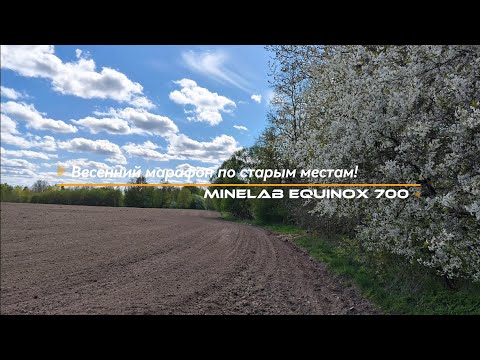 Видео: Весенний марафон по старым местам. Коп с Minelab Equinox 700.