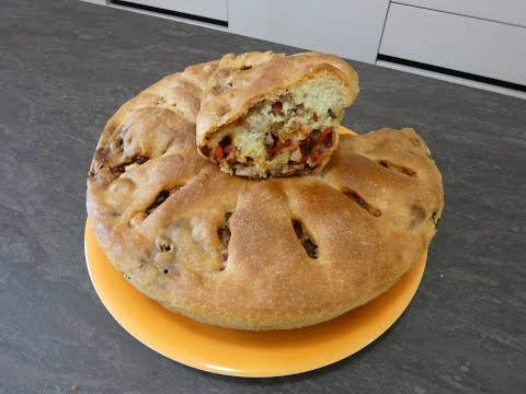 Видео: Рустик с начинкой из перца и колбасы 😋