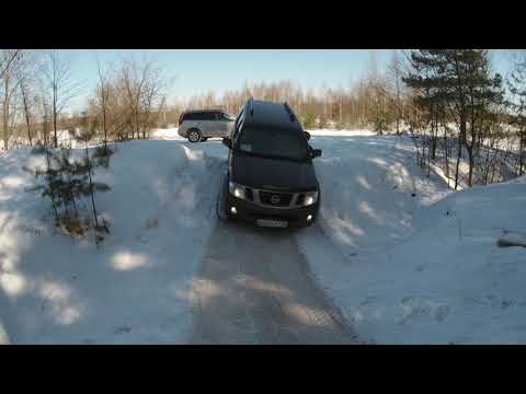 Видео: Жесткий off-road в снегу на стандартных внедорожниках NISSAN PATHFINDER, GREAT WALL HOVER H5.