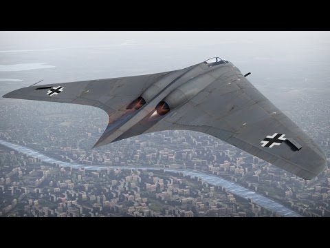 Видео: Турбореактивный самолет Horten 229. War Thunder