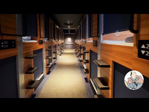 Видео: Капсульный отель в Уэно, Токио | Smart Stay SHIZUKU