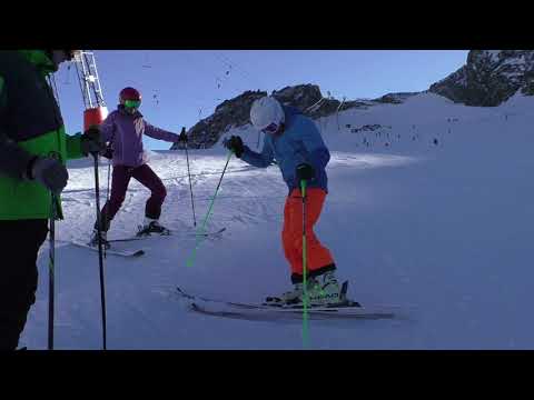 Видео: Технический курс в Австрии, ноябрь 2018. Горные лыжи