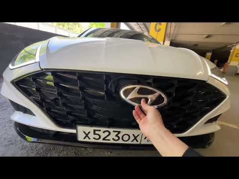 Видео: Эмблема Hyundai sonata 8 под дистроник