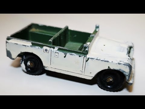 Видео: мачбокси реставрация Land Rover № 12, ремонт и ремонт игрушек, игрушечная машинка