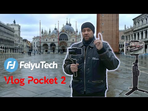 Видео: FeiyuTech Vlog Pocket 2 практический тест в Венеции. (Электронный стабилизатор для смартфона)