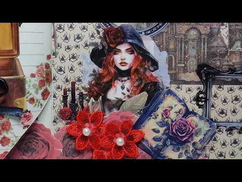 Видео: 🖤🧛🌹🧙#АСМР(#ASMR) #скрапбукинг #хобби #красота #бумага #skrapbooking