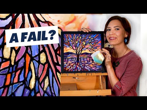 Видео: Как я попробовал сусальное золото вместо акриловой живописи