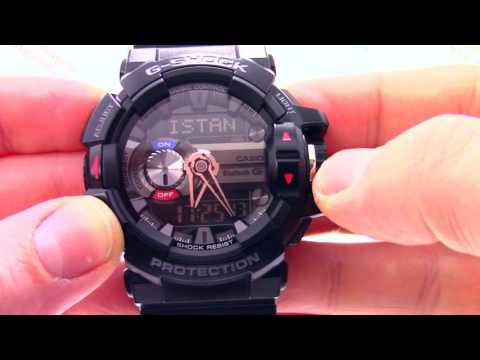 Видео: Часы Casio G-SHOCK GBA-400-1A [GBA-400-1AER] - Инструкция, как настроить от PresidentWatches.Ru