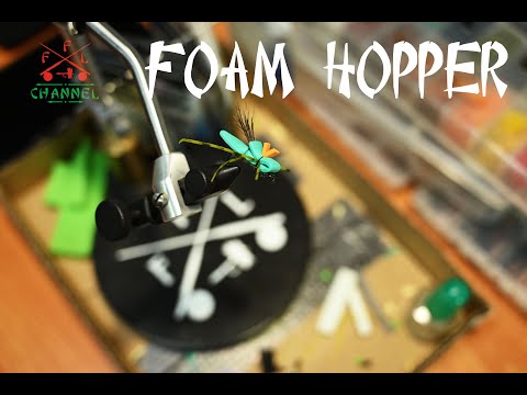 Видео: Hopper. Кузнечик из пенки. Сухая мушка.