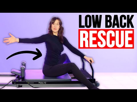 Видео: Реформер пилатеса для снятия напряжения в пояснице: мягко и эффективно