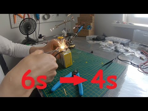 Видео: Переделка lipo аккумулятора с испорченной ячейкой.