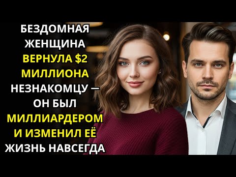 Видео: БЕЗДОМНАЯ ЖЕНЩИНА ВЕРНУЛА $2 МИЛЛИОНА НЕЗНАКОМЦУ — ОН БЫЛ МИЛЛИАРДЕРОМ И ИЗМЕНИЛ ЕЁ ЖИЗНЬ НАВСЕГДА