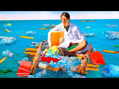 Видео: ПЛОТ ИЗ ТОГО, ЧТО НАШЛИ В ОТКРЫТОМ МОРЕ!