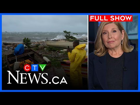 Видео: Ураган «Мелисса» обрушился на Ямайку с историческим эффектом | Новости CTV National News в 5:30 у...