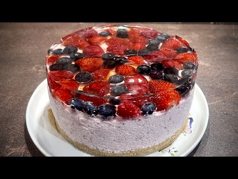 Видео: Торта без печене- лека, вкусна, красива и лесна/ Торт летний, без духовки/ Summer cake without oven