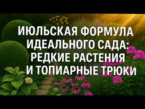 Видео: Июльская формула идеального сада: РЕДКИЕ РАСТЕНИЯ И ТОПИАРНЫЕ ТРЮКИ