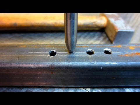 Видео: Советы из мастерской - как накернивать и сверлить вручную