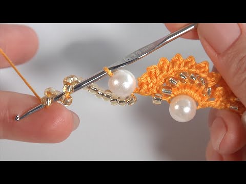 Видео: Это ОЧЕНЬ НЕЖНО и КРАСИВО/Вяжем крючком и отдыхаем/Вязание крючком с БИСЕРОМ и БУСИНАМИ
