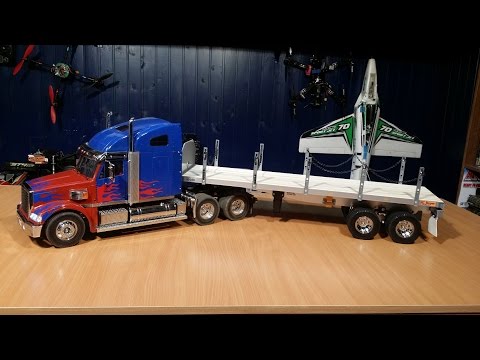 Видео: Оптимус Прайм ... Грузовик на радиоуправлении Tamiya Truck, часть 8