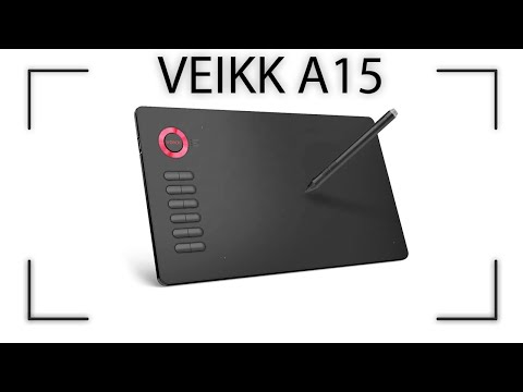 Видео: VEIKK A15 l Обзор графического планшета для рисования и игры в osu!