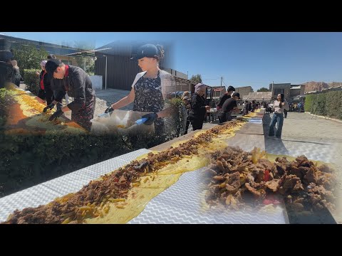 Видео: УТРК НАРЫН:НАРЫНДА 30 МЕТРЛИК ШАУРМА ЖАСАЛДЫ