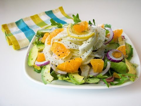 Видео: Салат из Фенхеля, Апельсина и Авокадо