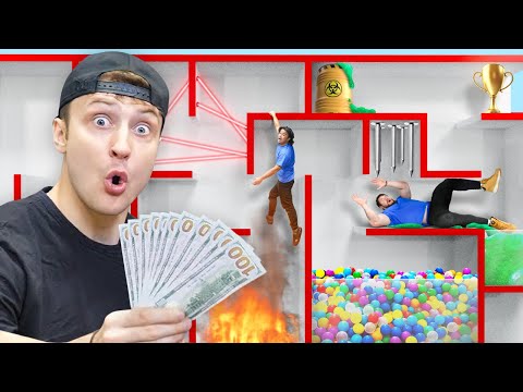 Видео: Первый, кто выберется из вертикального лабиринта, выиграет 10 000 долларов