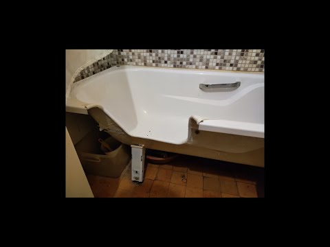 Видео: Вырез в металлической ванне для пожилых людей и инвалидов