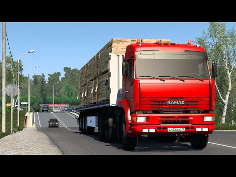 Видео: 1582 / ETS 2 V1.49 / Русская сборка / КАМАЗ 6460 / Медвежьегорск (RU) - Тосно (RU).