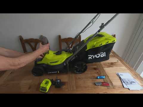 Видео: Обзор Ryobi One + Cordless 18 В — газонокосилка 33 см и триммер 25 см — распаковка