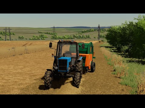 Видео: заготовка тюков.к Бурлаки