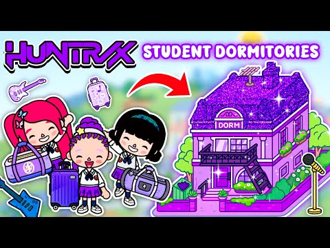 Видео: Как сделать университетское общежитие 🏫 для Хантрикс в квартире на Бик-стрит | Toca Boca