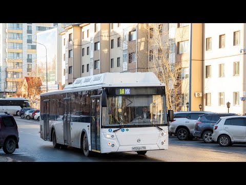 Видео: Ханты-Мансийск | ЛиАЗ-5292.67 - ЯМЗ + Diwa Voith | № М 012 КО 186 | Маршрут 5 | М ДЭП