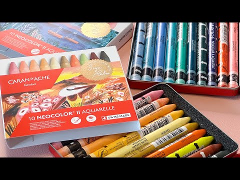 Видео: Caran d'ache Neocolor Beya Rebai // элитная восковая пастель