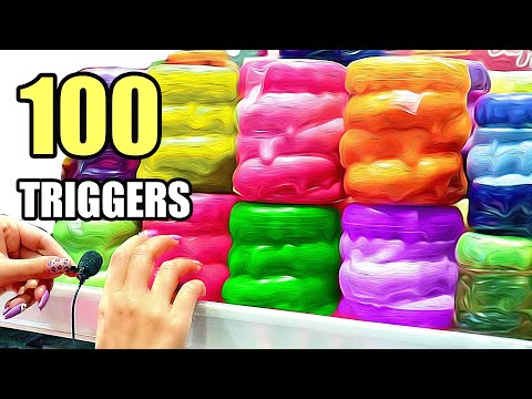 Видео: ASMR 100 TRIGGERS in 5 minutes for SLEEP & TINGLES | АСМР 100 ТРИГГЕРОВ за 5 минут 100% МУРАШКИ