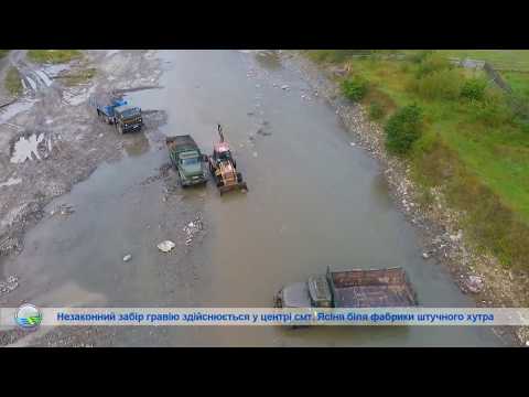 Видео: Незаконний забір гравію на р. Чорна Тиса
