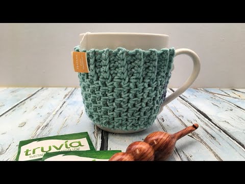 Видео: Быстро и просто: простой и удобный чехол для кружки — простой урок по вязанию крючком чехла для к...