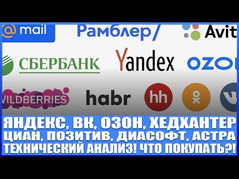 Видео: Яндекс, Астра, Циан, Озон, Диасофт, Позитив, Хедхантер! Цели по Астре на 360 рублей!