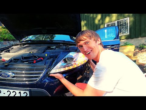 Видео: Светодиодные фары Ford Mondeo MK4